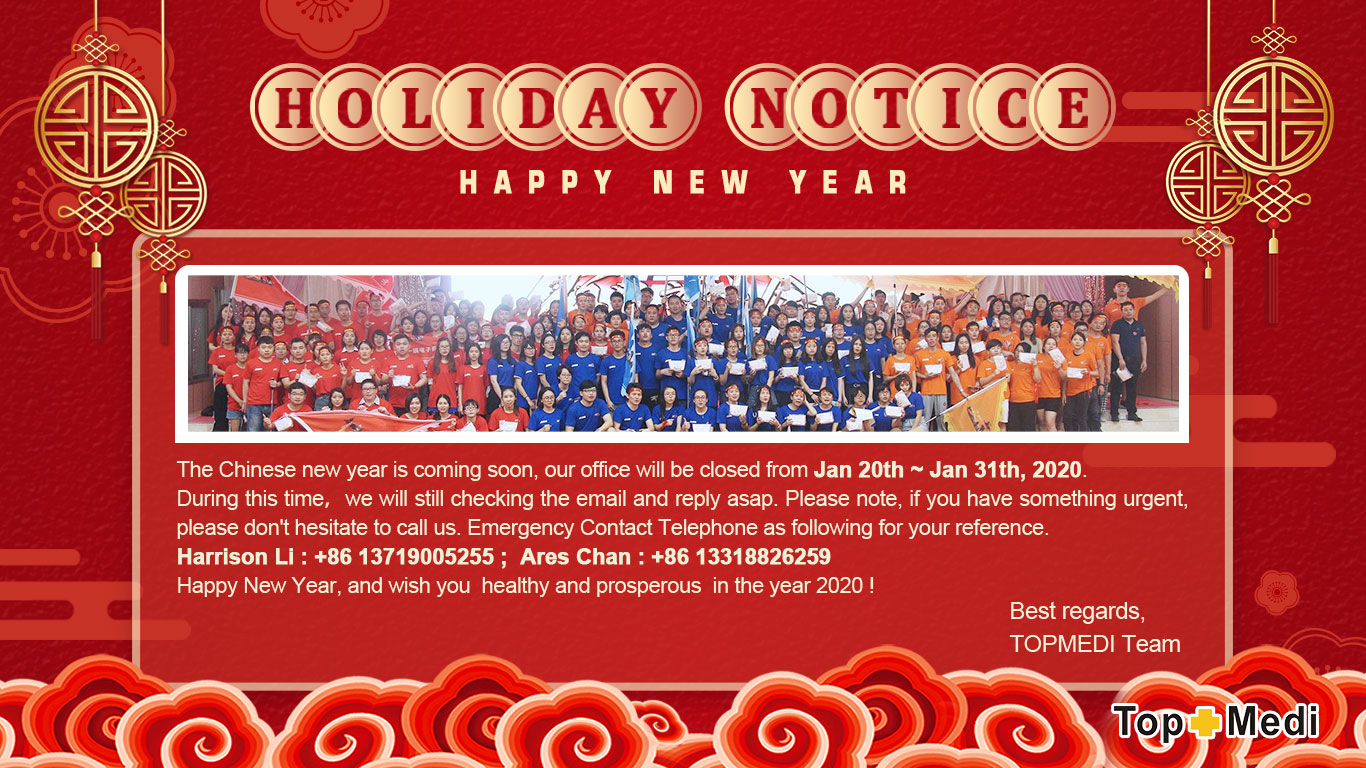 HOLIDAY NOTICE