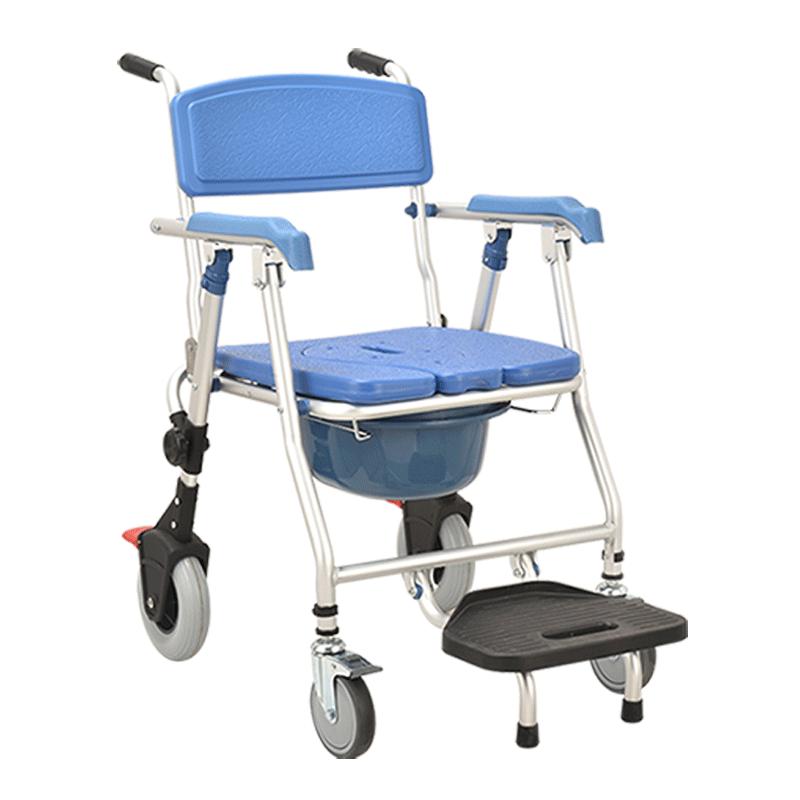 TCM861 Commode Wheel Chair with Toilet Bathroom Shower Chair for Elder